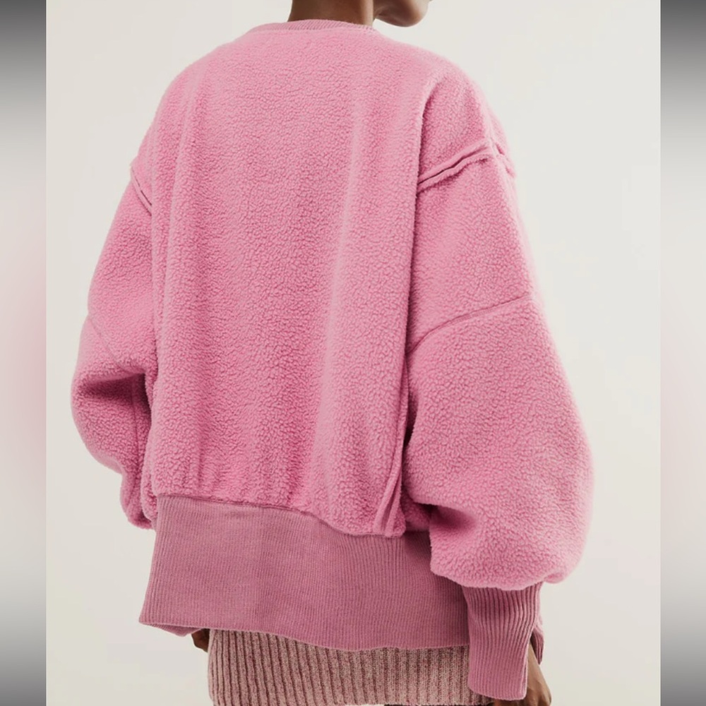 Free People Camden Fleece sweatshirt sz XL - Picture 2 of 3